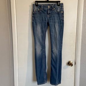 Miss Me Chole style boot cut jeans size 26 length 34.